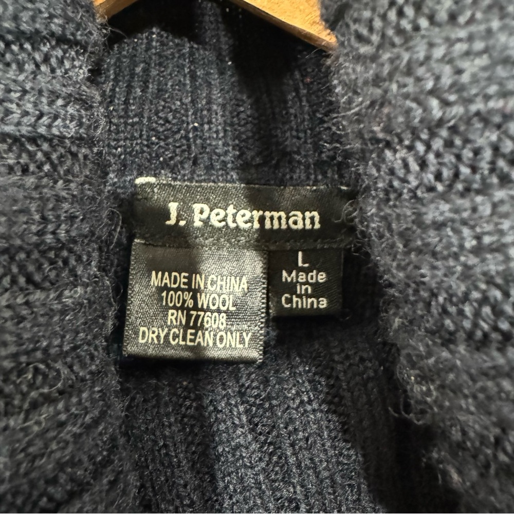J. Peterman Men's Wool Turtleneck Sweater. (Large) - Picture 3 of 8